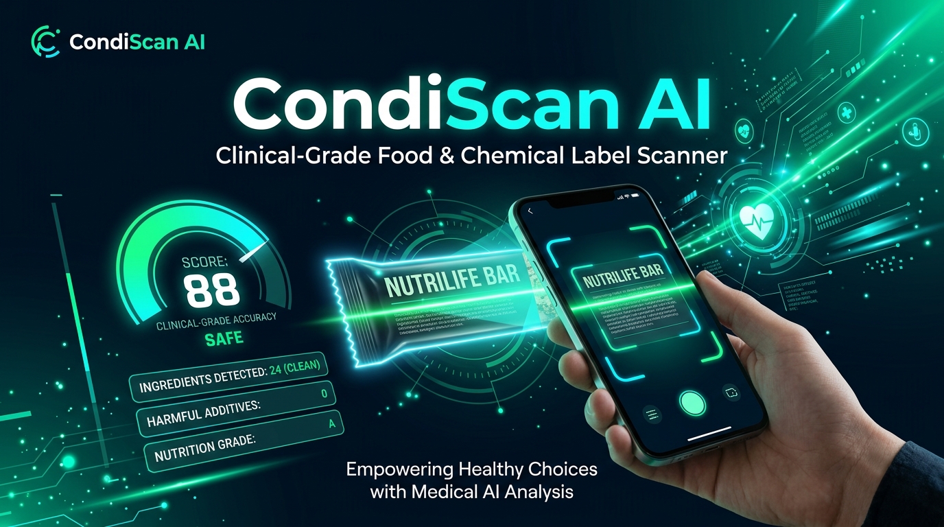 CondiScan AI Official Google Play Feature Graphic