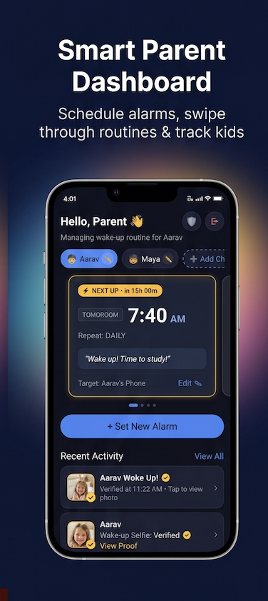 Clean Parent Dashboard